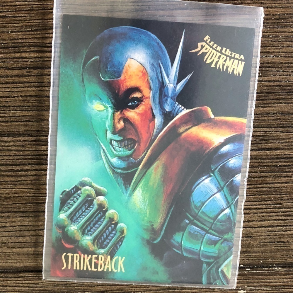 ’95 Marvel Fleer Ultra Spider-Man trading card: Strikeback #55